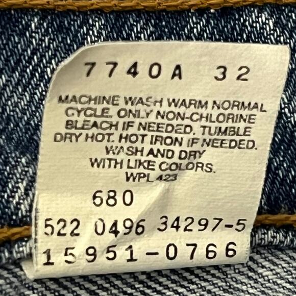 Vintage Levi's Jeans Orange Tab 951 | Made in USA | Relaxed Tapered Leg Denim - Picture 5 of 11